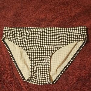 Black and White Checkered Bikini Bottom